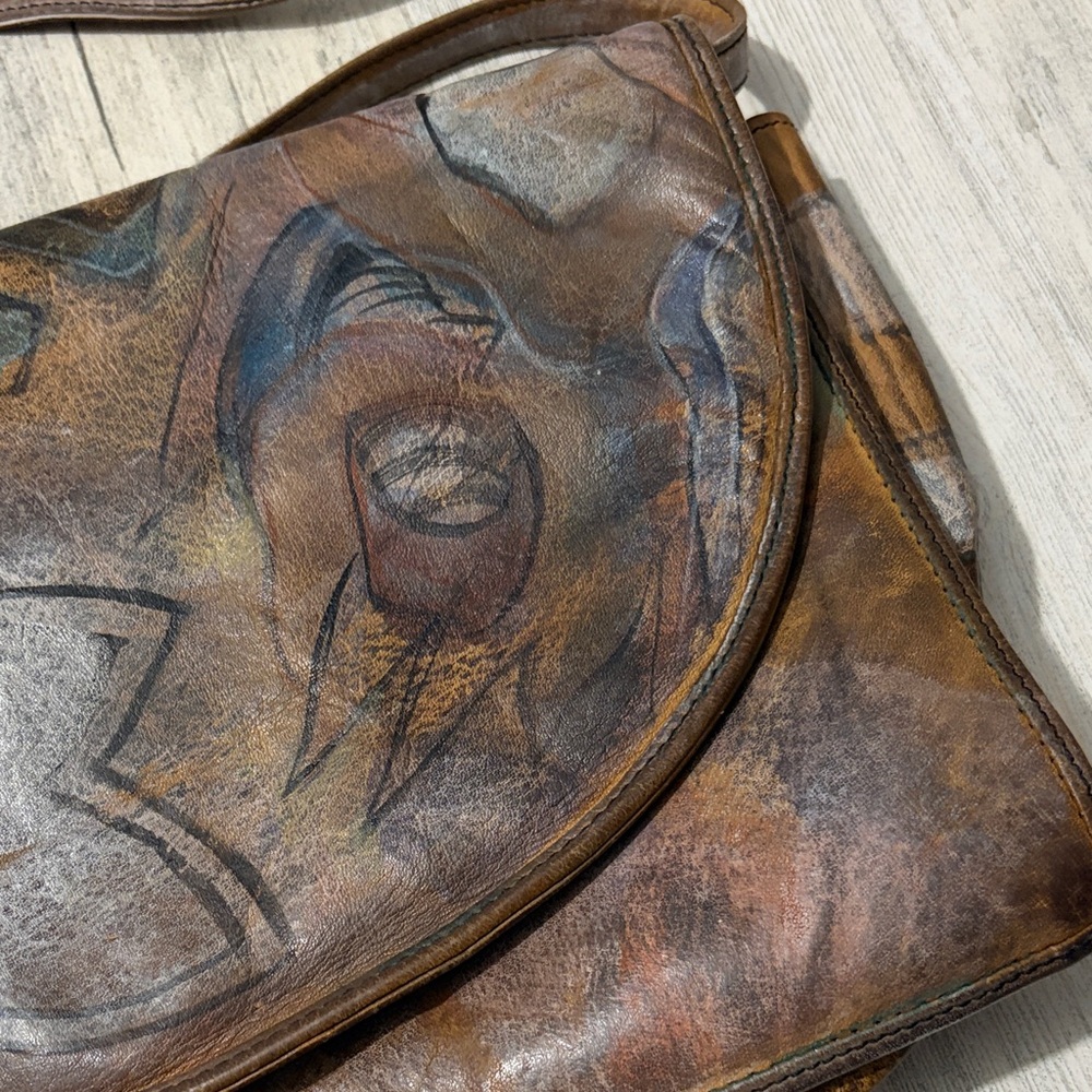 Jane Yoo Vintage Hand Painted Purse - Picture 2 of 16